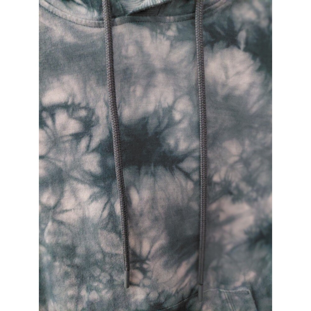 Athleta Sundown Tie Dye Hoodie Sweatshirt Women's Medium Dark Surf Teal Blue - Picture 3 of 10